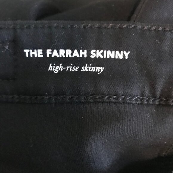 Adriano Goldschmied The  Farrah High-rise Skinny Black Jeans Size 26 - Picture 8 of 10